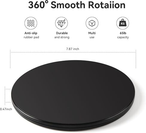 Creality Turntable for 3D Scanner, Lazy Susan Turntable Organizer Manual Rotating Platform 7.8in/0.46lb Supports up to 50kg Load for 3D Model 3D Scanning in Kuwait