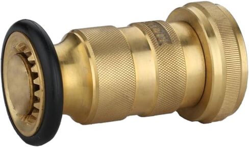 1.5" NH/NST Fire Hose Nozzle, Brass Fire Equipment Spray Jet Fog Nozzle, Max. 100psi in Kuwait