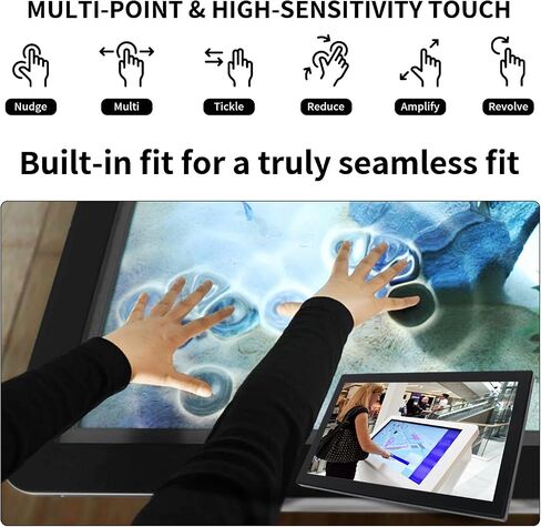 شاشة لمس سعوية صناعية 21.5 بوصة 10 نقاط، مقاومة للماء IP65 1920x1080 @ 60 هرتز TFT LCD IK08 شاشة لمس بتصميم إطار مفتوح مناسبة للأكشاك in Kuwait