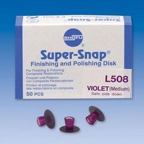 L508 Super-Snap Disks Finishing Dk Violet 50/Bx