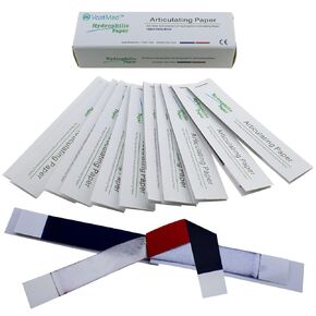 144 Sheets Dental Grade Articulating Papers by VASTMED | Micron Bite Articulating Paper & Film Doubled Side for Occlusal and Interproximal Adjustments