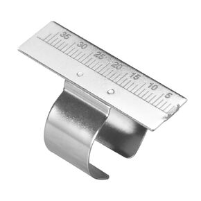 Artibetter 1pc Endodontic Measuring Ring Endo Measuring Ring File Finger Ruler Endodontic File Ruler Stainless Steel Ring Ruler Dentist Instruments