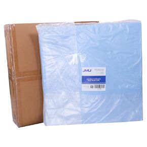 JMU Autoclave CSR Sterilization Wrap 24" x 24", 500pcs Sterilization with Steam & EO, 60g Blue Non-Sterile Pads, Cellulose Paper Autoclave Wrap