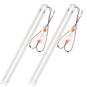 2 Pack Magnetic Mount 4 Foot LED Tube, 36W, 5400LM Super Bright, 5000K Daylight White, Panel Light Retrofit Kit, T8 T10 T12 8 T10 T12 Fluorescent Replacement, Crystal White, Easy to install