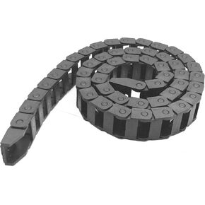 R28 10mm x 20mm Black Plastic Wire Carrier Cable Drag Chain 1M Length for CNC