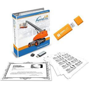 OSHA Compliant Aerial Lift Certification Kit - Complete Train The Trainer Bundle with Certificate of Completion - Aerial Lift Training Kit - CertifyMe - USB Download & Physical Kit Bundle ALC