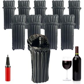 Wine Protector for Luggage,Black Reusable Wine Travel Bag Airplane with Inflator Pump,20 Packs