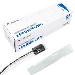 Disposable Plastic Digital X-Ray Sensor Cover Barrier Sleeves (Box of 500) (8" x 1 3/8") by PlastCare USA