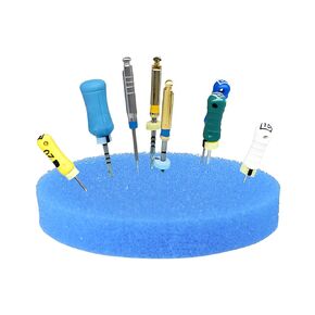 PlastCare USA Premium Blue Round 2.5" Endodontic Foam – Pack of 50 Sponges for Optimal Dental Procedures & Root Canal Treatments