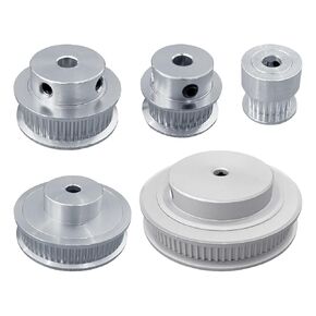 GT2 Pulley 20/30/40/60/80 Teeth 5mm Bore 6mm Width Timing Belt Pulley Synchronous Wheel Aluminum for 3D Printers Parts