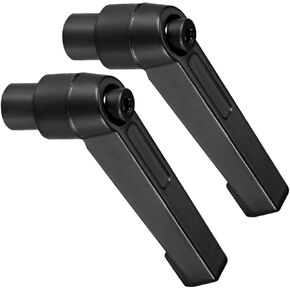 Clamping Lever Handles, M6 Female Thread 42mm Lever, Adjustable Quick Release Locking Rotating Knobs Black - (Applications: for Lathe Machinery), 2-Pieces