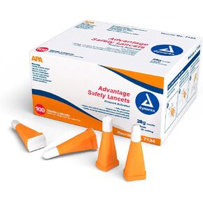 Dynarex Advantage مشارط أمان منشطة بالضغط معقمة مقاس 28 - عمق 1.8 ملم 10/100/Cs in Saudi Arabia