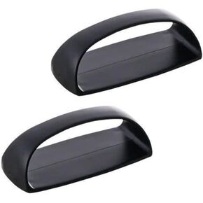 Black, Self-Stick Cabinet Handle Pulls, 2Pcs, Instant Adhesive Sliding Door Handles for Glass Windows, Wardrobes, Cabinet Hardware