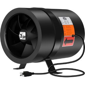 12 Inch Inline Duct Fan,1900 CFM Inline Fan Duct Fan Constant Speed - Ventilation Exhaust Fan for Heating Cooling Booster, Grow Tents, Hydroponics, NSK/SKF bearings, ETL Listed