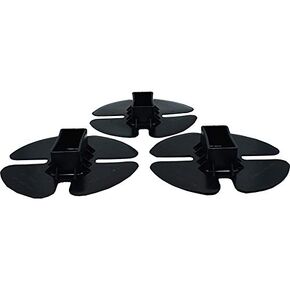6-Pack of 3 End Caps and 3 Bottom Caps for Shrink Wrap Installation Support Poles