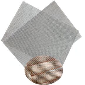 Wire Mesh Sheet,2 Pack 16 Mesh Woven PVC Coated Galvanized Wire Mesh, Woven Wire Mesh for Vent, Cage, Cabinets Mesh, DIY Project. (1 ROLL, 23inch x 118inch)