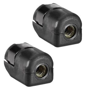 Fielect 2pcs M6 Female Thread PA66A5 Gas Spring End Fitting Black Gas Spring Connector Generator Accessories