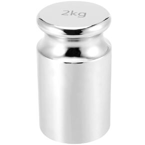 2 Kg Calibration Weight, 2000 Kilogram Precision Steel Calibration Weight with Storage Case, Chrome Finish Calibration Weight for Digital Scale