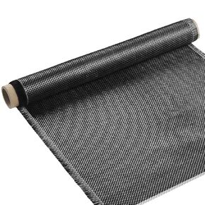 Treela 50" x 12" Carbon Fiber Cloth Carbon Fiber Fabric Roll Wrap Fabric Carbon Fiber Sheet 2 x 2 Plain Weave-3k/220g for Structural Reinforcement on Concrete Walls, Basements, Boats