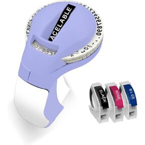Embossing Label Maker Machine,Embossing Label Maker with 3 Label Tape, 3D Portable Embossed Label Maker Writer, Handheld Embosser Label Maker with 3 Rolls Embossing Tapes or Home, DIY & Crafting