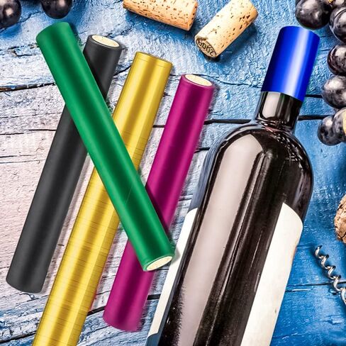MotBach 240 Pcs Heat Shrink Caps, Wine Shrink Wrap Wine Bottle Shrink Caps Wine Bottle Tops for Wine Cellars And Home Use in Saudi Arabia