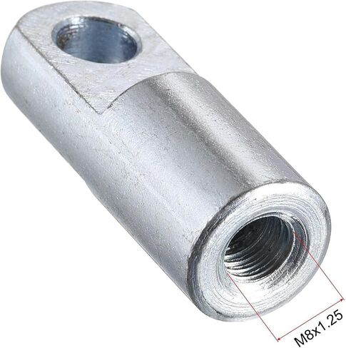uxcell Air Cylinder Rod Clevis End M8x1.25 Female Thread 42mm Length I Type Connector 2pcs in Saudi Arabia