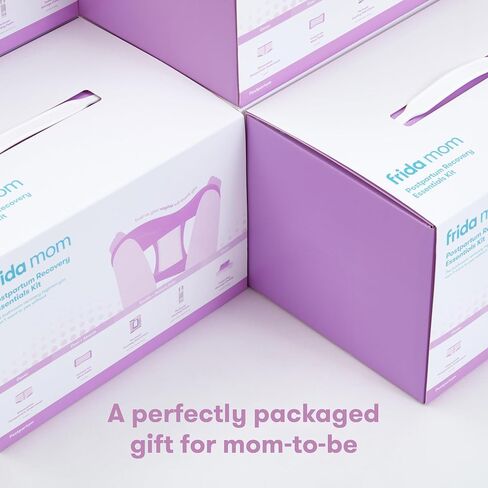 Frida Mom Postpartum Recovery Essentials Kit, Includes Disposable Underwear, Instant Ice Maxi Pads, Perineal Healing Foam, Perineal Healing Pad Liners and Upside Down Peri Bottle (11pc Gift Set) in Saudi Arabia