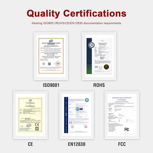 مسجل بيانات درجة الحرارة TE-04 مع مسبار خارجي 1.5 متر، تقرير PDF وCSV تلقائي، 35000 نقطة، وظيفة تسجيل الإيقاف المؤقت للشاشة الكبيرة، مسجل درجة الحرارة لتخزين لقاحات الشحن بسلسلة باردة in Kuwait