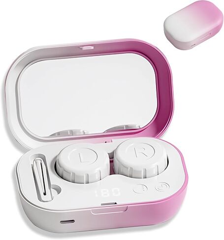 Ultrasonic Contact Lens Cleaner Machine, with Timer Display,Fit Disposal Soft Lens, Colored Contact Lens, RGP Lens and OK Lens (Gradient Blue) in Saudi Arabia