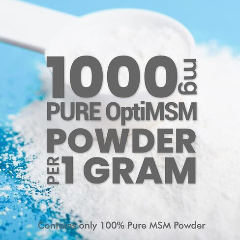 Pure MSM OptiMSM Powder is Kosher | Vegan | Gluten Free | Non-GMO | No Pesticides or Herbicides -16 Ounce, 1 Pack in Saudi Arabia