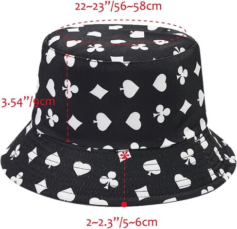 Reversible Bucket Hat for Women Summer Travel Fisherman Cap, Girls Cute Double Side Wear Bucket Cap in Kuwait