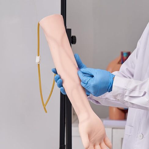 VEVOR Phlebotomy Practice Kit, IV Venipuncture Intravenous Training Kit, High Simulation IV Practice Arm Kit with Carrying Bag, Practice and Perfect IV Skills, for Students Nurses and Professionals in Saudi Arabia