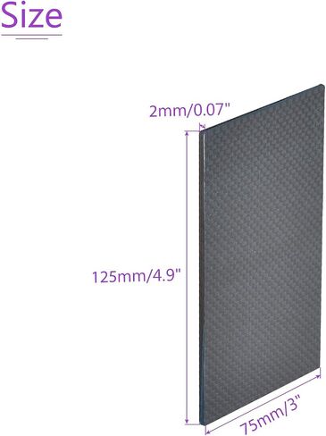 DMiotech 4.9x3x0.07 بوصة لوح من ألياف الكربون RC طائرة لامعة لوحة لطائرة بدون طيار إطار سيارة نموذج علبة الطابعة in Saudi Arabia