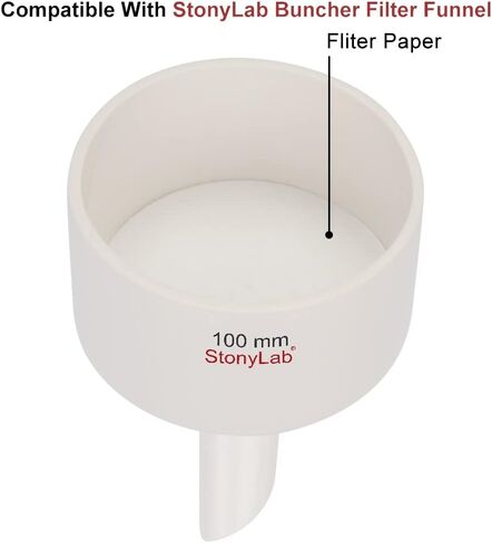 stonylab Quantitative Filter Paper Circles, 100 Pack Fast Speed Cellulose Filter Paper 25 Microns Particle Retention, 94 mm Diameter in Saudi Arabia