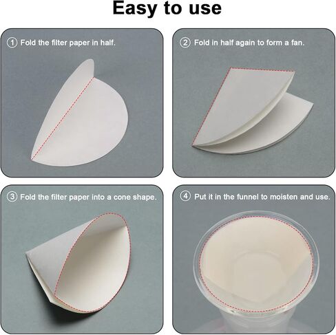 stonylab Quantitative Filter Paper Circles, 100 Pack Fast Speed Cellulose Filter Paper 25 Microns Particle Retention, 94 mm Diameter in Saudi Arabia