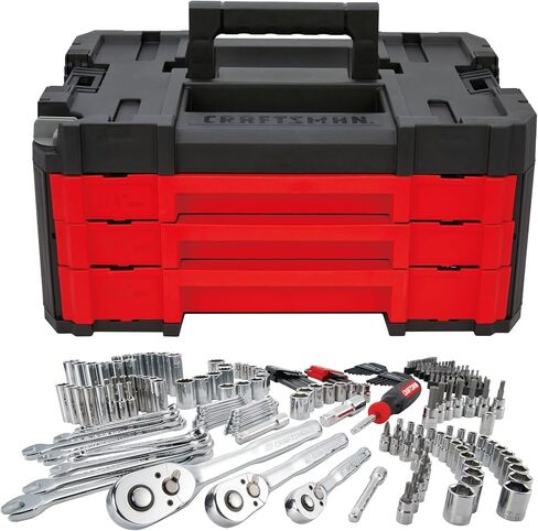 CRAFTSMAN VERSASTACK Mechanics Tool Set, 1/4 in, 3/8 in, and 1/2 in Drive, 230 Piece (CMMT45306) in Saudi Arabia