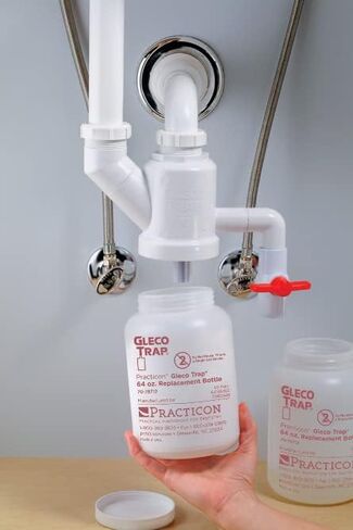 Practicon 7078712 Gleco Trap Replacement Bottle, 64 oz., Pack of 6 in Kuwait