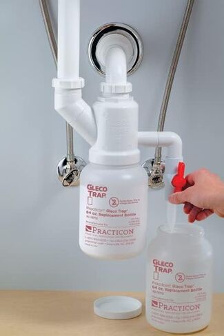 Practicon 7078712 Gleco Trap Replacement Bottle, 64 oz., Pack of 6 in Kuwait