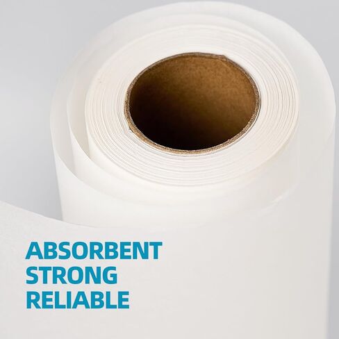 Exam Table Paper - Premium Smooth 18" X 225ft, 12 Rolls Strength Medical Exam Paper, Barrier Protection, Ideal For Doctor's Offices, Medical Facilities, Patternmaking, Tracing and More in Kuwait