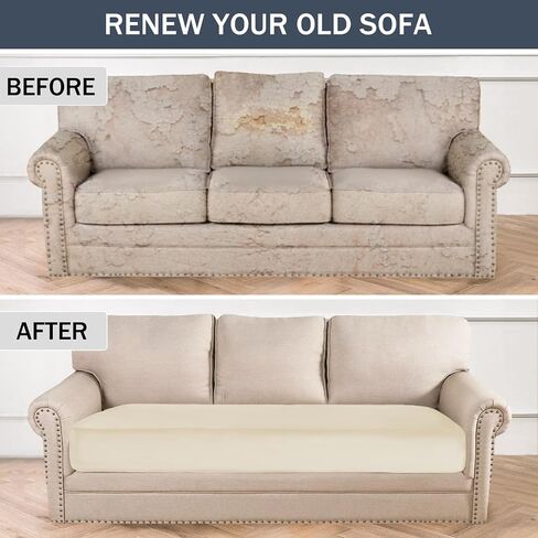 غطاء وسادة قابل للتمدد، أغطية وسائد قطيفة ناعمة مخملية، أغطية أريكة Loveseat، أغطية مقاعد الأريكة، واقي الأثاث مع قاعدة مرنة (متوسط، رمادي داكن) in Kuwait