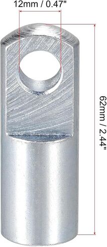 uxcell Air Cylinder Rod Clevis End M8x1.25 Female Thread 42mm Length I Type Connector 2pcs in Saudi Arabia