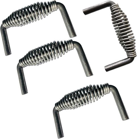 LavaLock Island Outdoor، LLC مقبض زنبركي مقاوم للصدأ مقاس 5-3/8 بوصة مع قضيب فولاذي 1/2 بوصة (عرض 6 بوصة، طول 3.5 بوصة) - لحام (2) in Kuwait