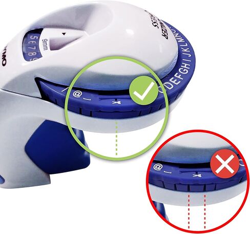 Dymo Omega Home Embossing Label Maker, Blue in Saudi Arabia
