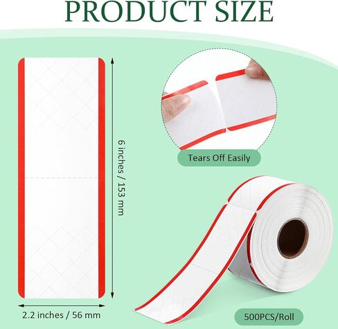 500 Pcs Tamper Seal Stickers 2.2'' x 6'' Tamper Evident Thermal Labels Tamper Proof Stickers Tamper Evident Sticker Safety Seal Writable Adhesive Tamper Proof Stickers for Drink Gift Packing in Saudi Arabia