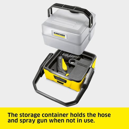 Kärcher OC 3 Plus Mobile Outdoor Cleaner, 1.8 gal. Water Tank, Spray Gun and Hose, Battery Operated, for on-to-go Cleaning, 72 PSI in Kuwait