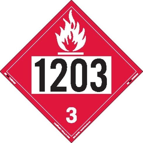 Labelmaster ZT2-1268 UN 1268 لوحة مواد خطرة سائلة قابلة للاشتعال، لوحة علامات (عبوة من 25 قطعة) in Saudi Arabia