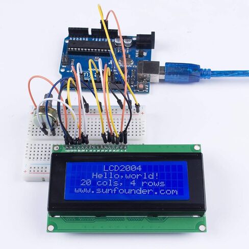 SunFounder IIC/I2C/TWI LCD1602 Display Module Compatible with Arduino and Raspberry Pi in Saudi Arabia