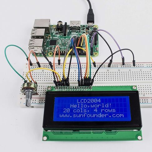 SunFounder IIC/I2C/TWI LCD1602 Display Module Compatible with Arduino and Raspberry Pi in Saudi Arabia