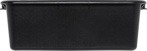 Carlisle FoodService Products Comfort Curve Tote Box Bus Box with Reinforced Rim for Kitchen, Restaurants, And Fast Food, Plastic, 7 Inches, Black in Saudi Arabia