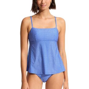 Seafolly Women's Square Neck Tankini Top Swimsuit